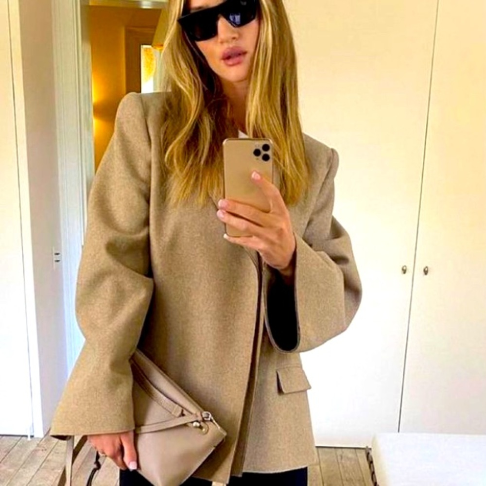 TOTEME Bonce Blazer in Beige Melange $800 new